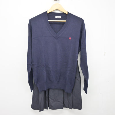 【中古】東京都 昭和女子大学附属昭和高等学校 女子制服 4点 (ブレザー・ニット・スカート) sf100761
