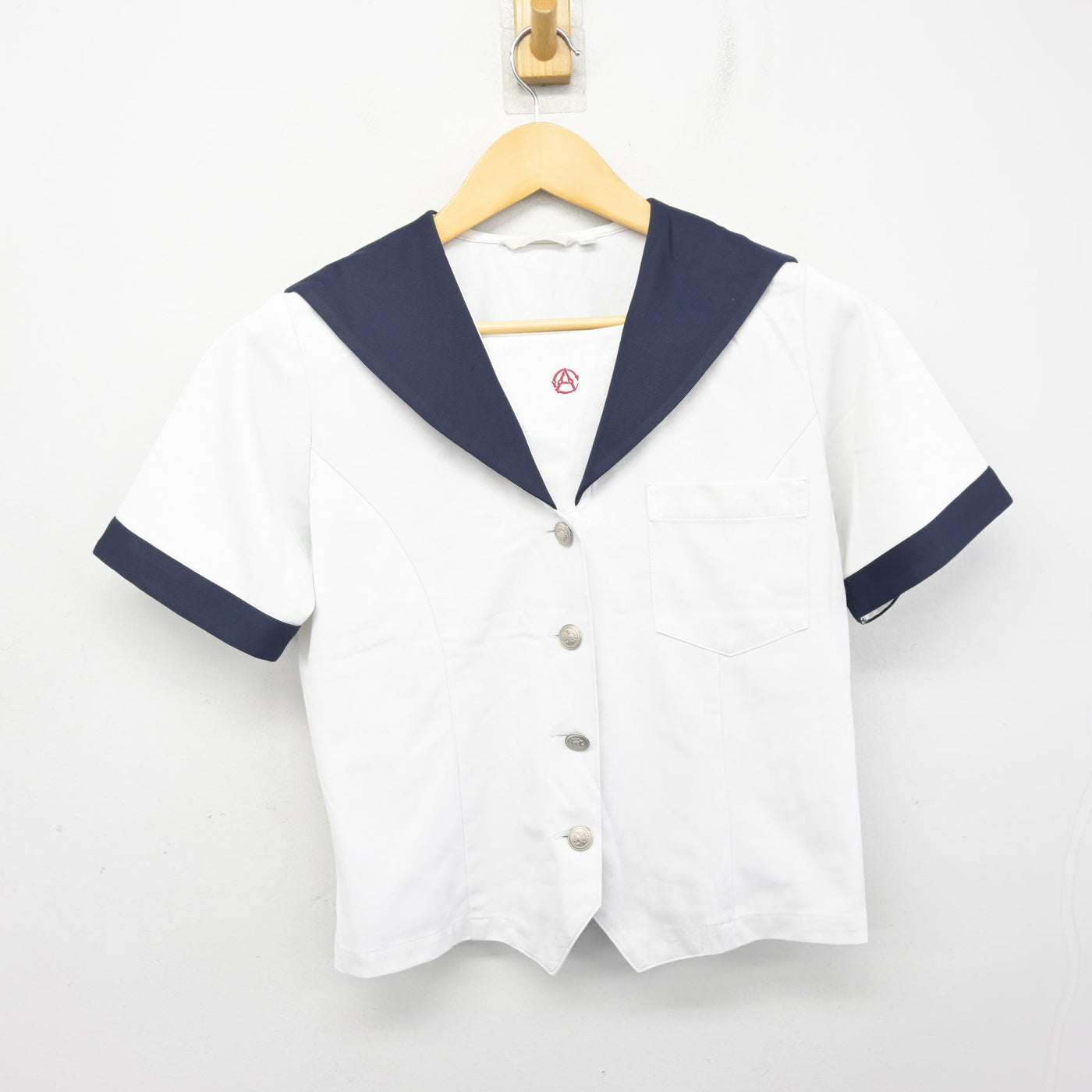 【中古】愛知県 名古屋商業高等学校 女子制服 2点 (セーラー服・スカート) sf100811