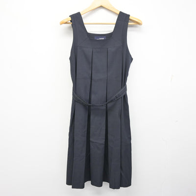 【中古】京都府 京都聖母学院高等学校 女子制服 3点 (ブレザー・ジャンパースカート・シャツ) sf100835