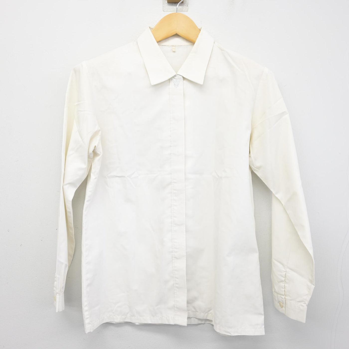 【中古】京都府 京都聖母学院高等学校 女子制服 3点 (ニット・シャツ) sf100836