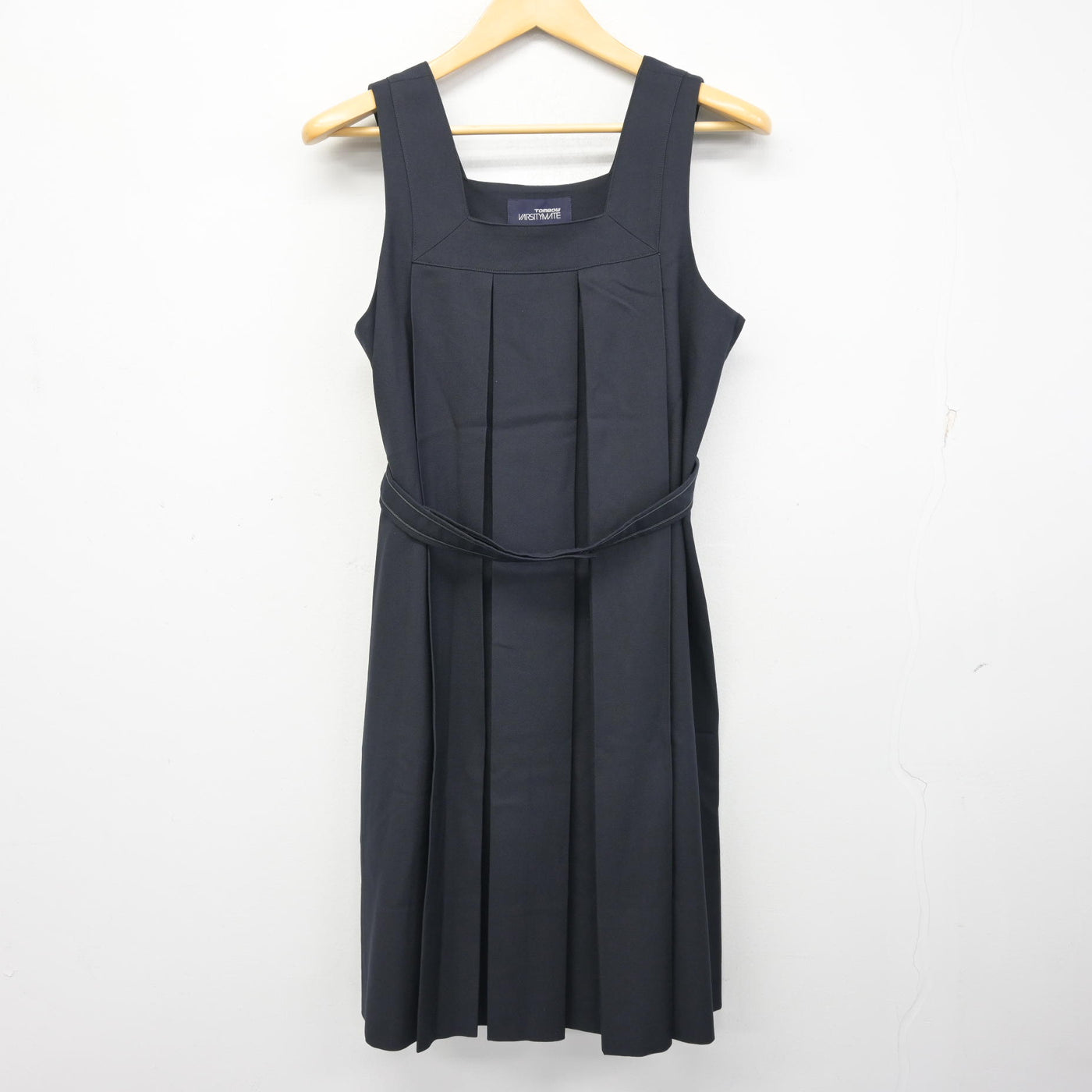 【中古】京都府 京都聖母学院高等学校 女子制服 4点 (ブレザー・ジャンパースカート・シャツ) sf100837