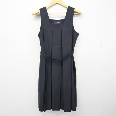 【中古】京都府 京都聖母学院高等学校 女子制服 4点 (ブレザー・ジャンパースカート・シャツ) sf100837