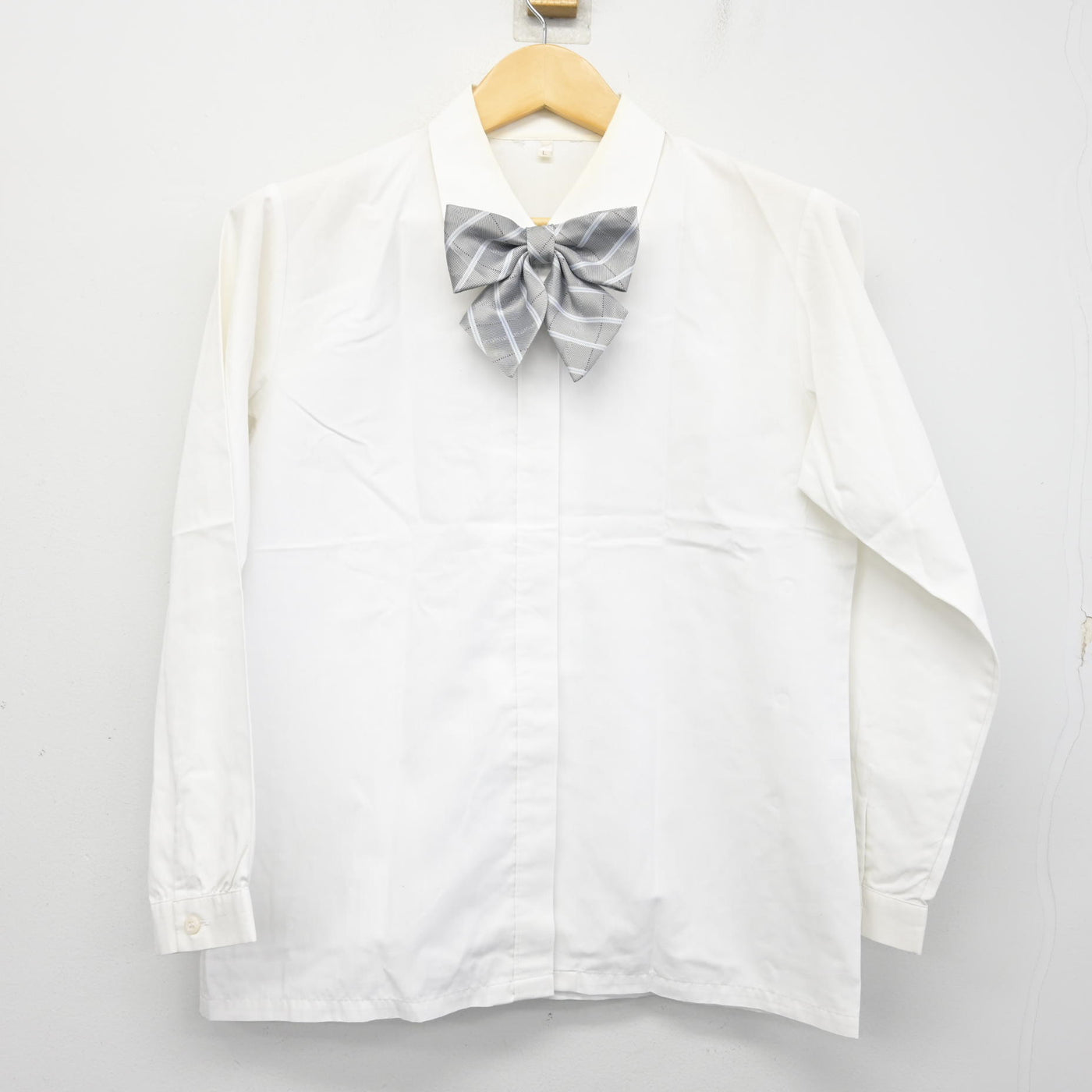 【中古】京都府 京都聖母学院高等学校 女子制服 4点 (ブレザー・ジャンパースカート・シャツ) sf100838