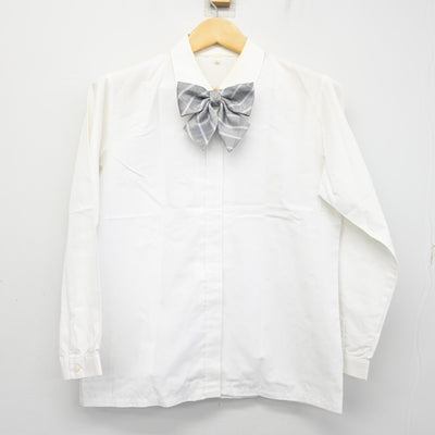 【中古】京都府 京都聖母学院高等学校 女子制服 4点 (ブレザー・ジャンパースカート・シャツ) sf100838