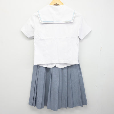 【中古】京都府 京都聖母学院高等学校 女子制服 3点 (セーラー服・スカート) sf100841