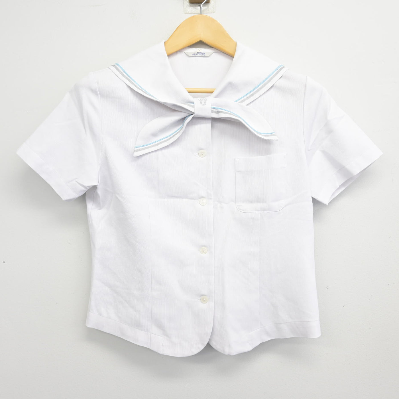 【中古】京都府 京都聖母学院高等学校 女子制服 3点 (セーラー服・スカート) sf100841