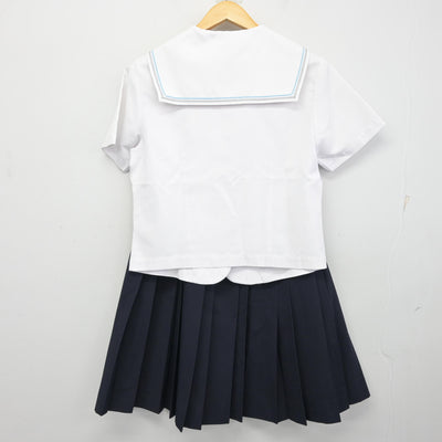 【中古】京都府 京都聖母学院高等学校 女子制服 2点 (セーラー服・スカート) sf100842