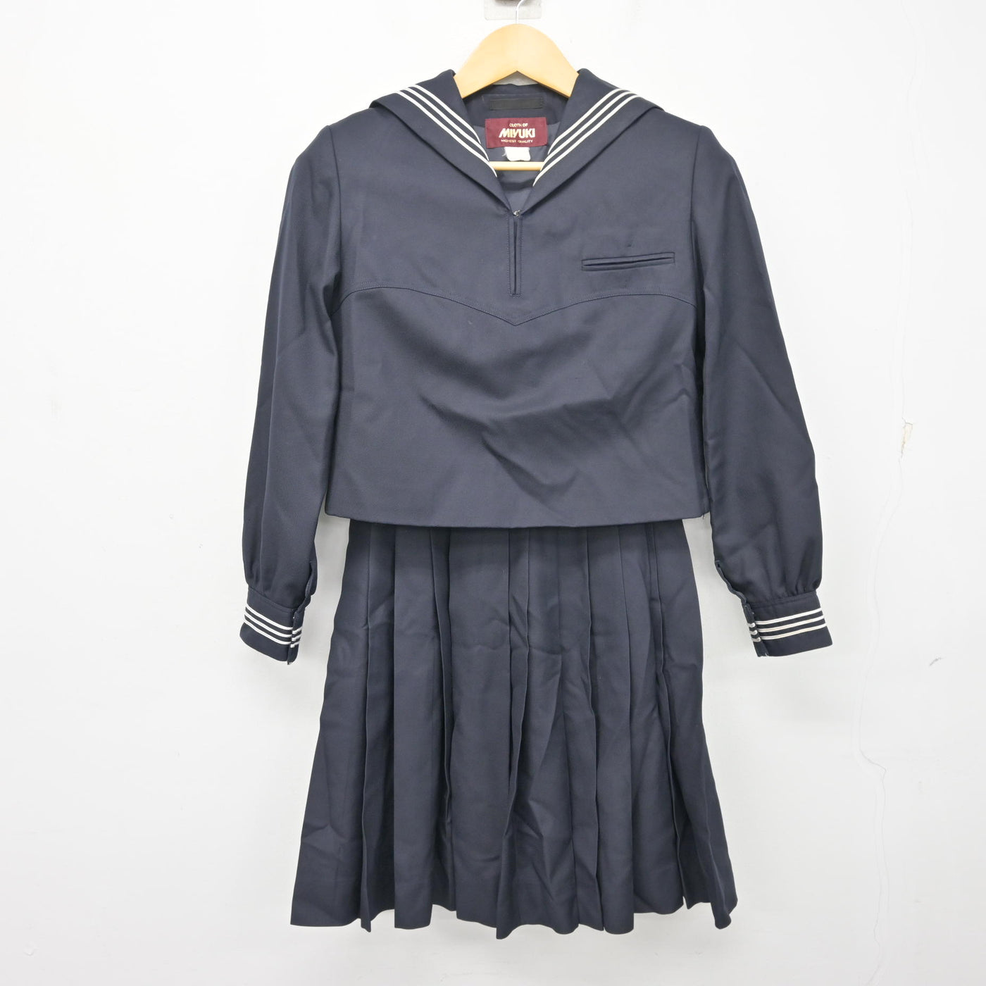 【中古】東京都 豊島岡女子学園高等学校 女子制服 2点 (セーラー服・スカート) sf100858
