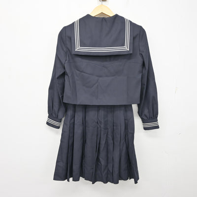 【中古】東京都 豊島岡女子学園高等学校 女子制服 2点 (セーラー服・スカート) sf100858