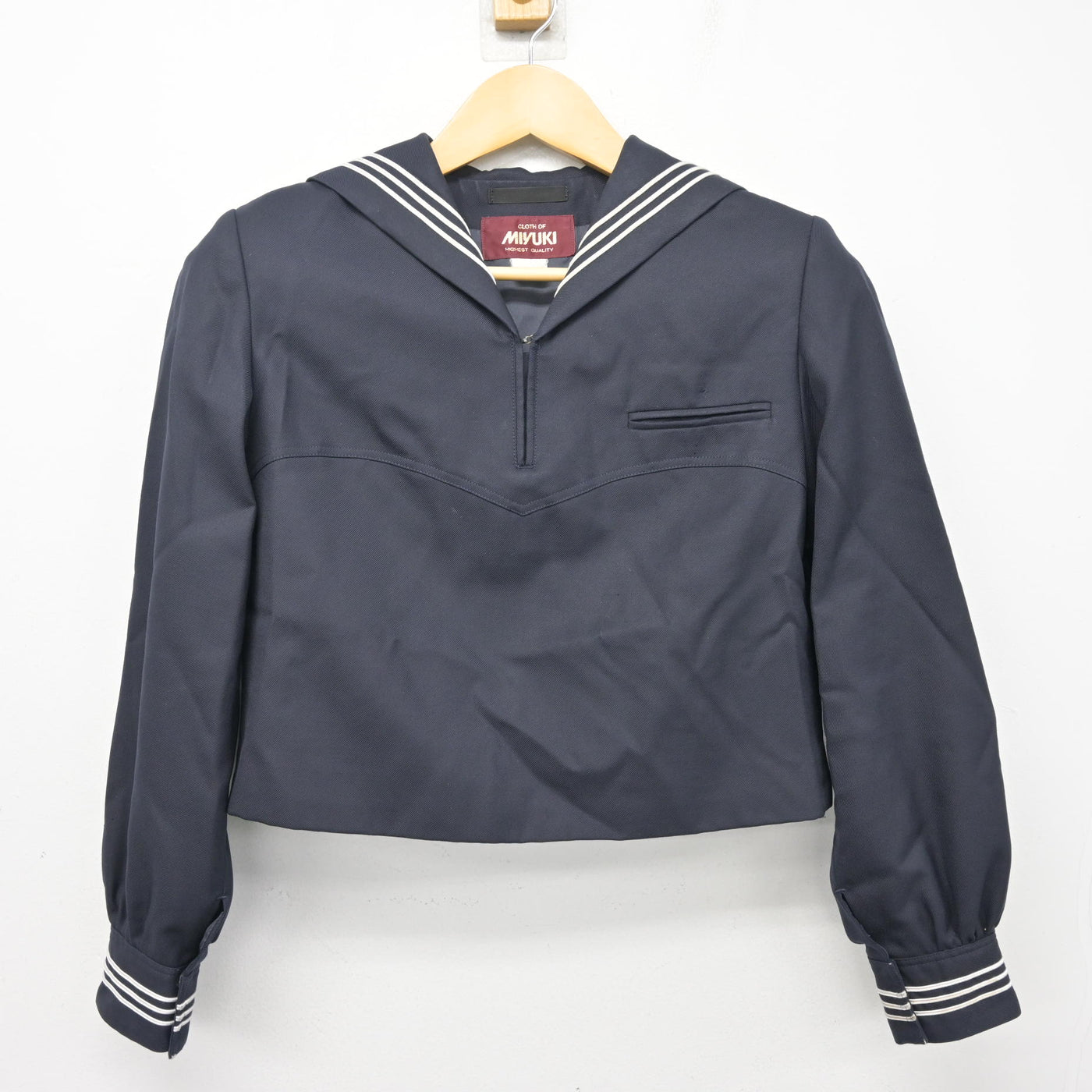 【中古】東京都 豊島岡女子学園高等学校 女子制服 2点 (セーラー服・スカート) sf100858