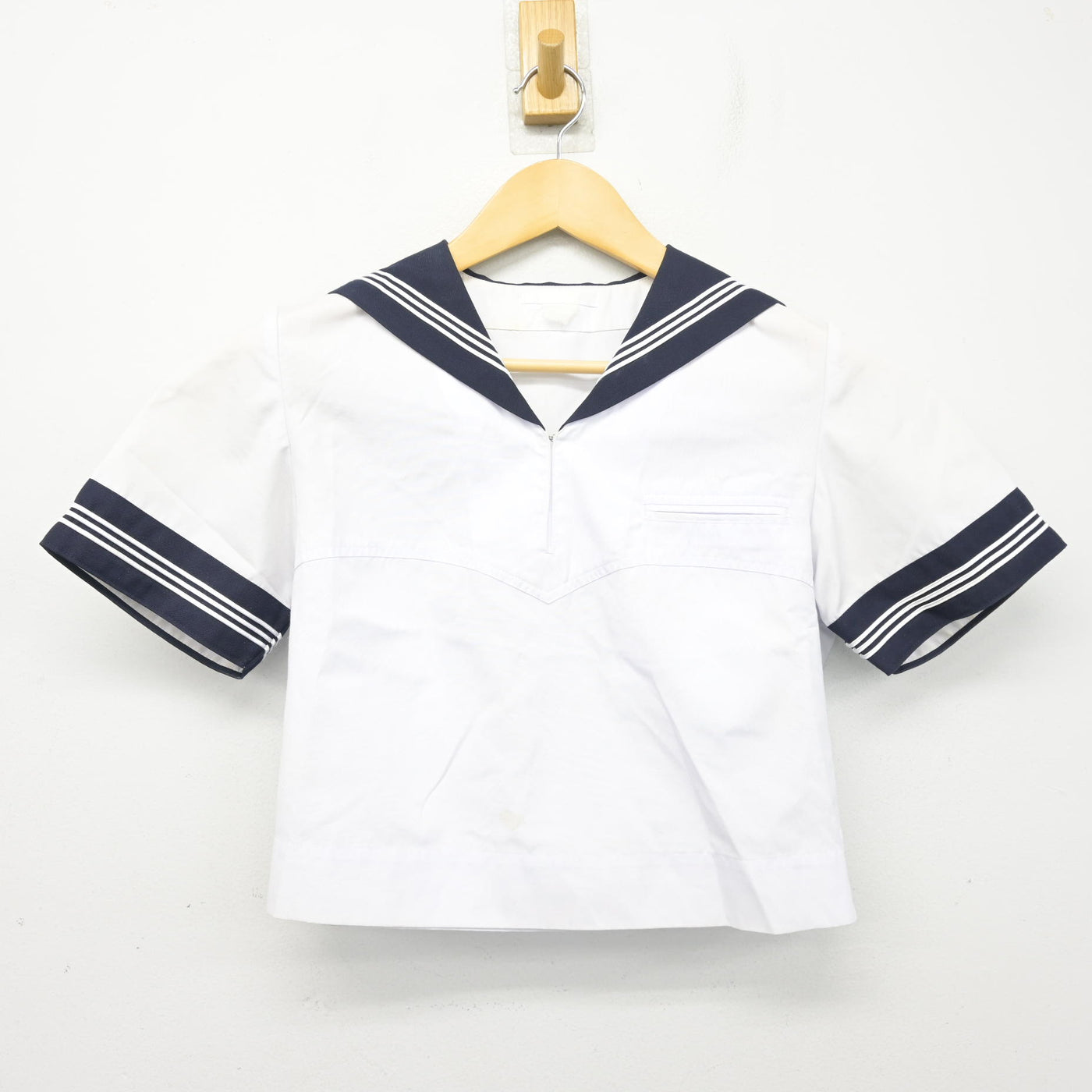 【中古】東京都 豊島岡女子学園高等学校 女子制服 2点 (セーラー服・スカート) sf100863