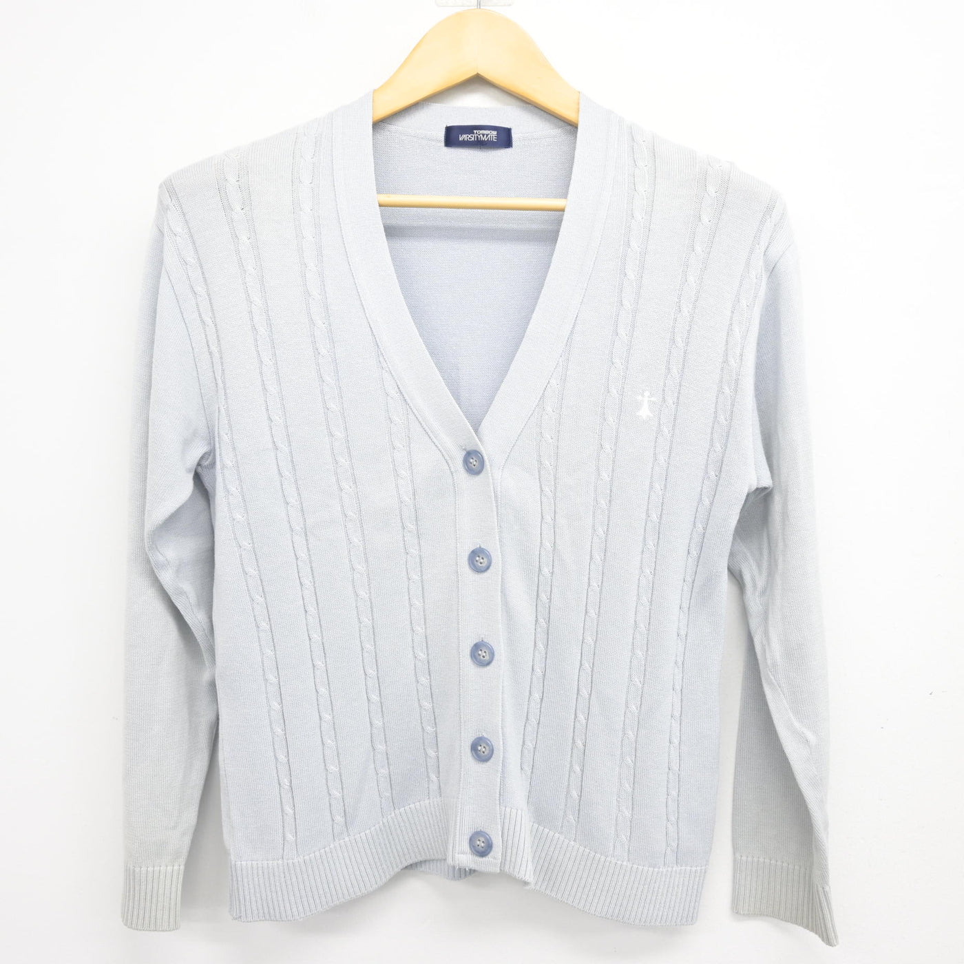 【中古】京都府 京都聖母学院高等学校 女子制服 2点 (ニット・ブラウス) sf100875