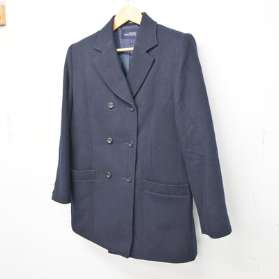 【中古】京都府 京都聖母学院高等学校 女子制服 1点 (コート) sf100877
