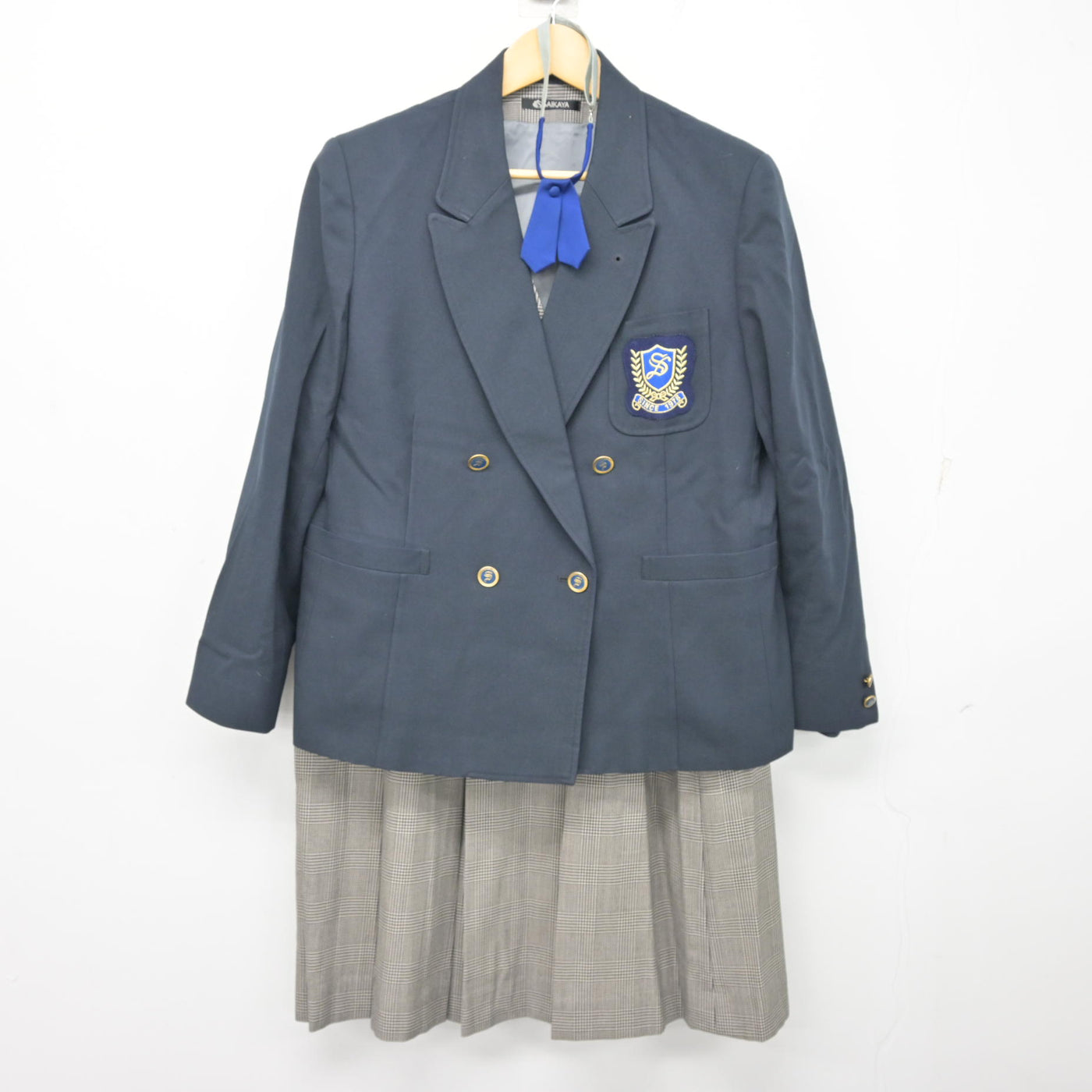 【中古】神奈川県 ヨコスカ調理製菓専門学校 女子制服 4点 (ブレザー・ベスト・スカート) sf100878