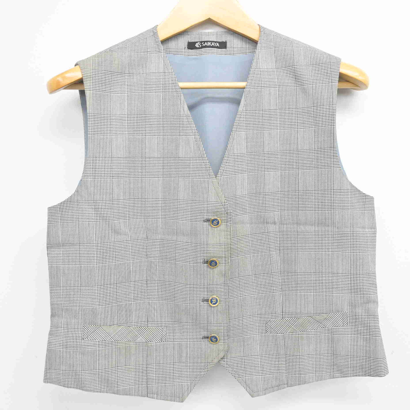 【中古】神奈川県 ヨコスカ調理製菓専門学校 女子制服 2点 (ベスト・スカート) sf100879