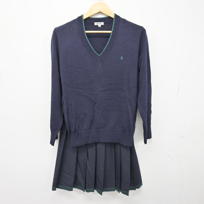 【中古】東京都 文京学院大学女子中学校 女子制服 4点 (ブレザー・ニット・スカート) sf100881