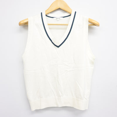 【中古】東京都 文京学院大学女子中学校 女子制服 2点 (ニットベスト・スカート) sf100883