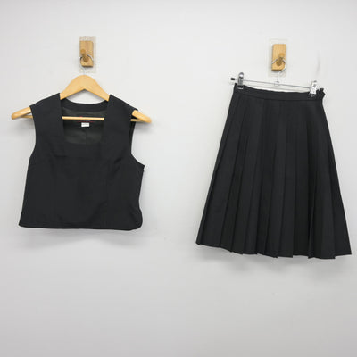 【中古】香川県 高松南高等学校 女子制服 2点 (ベスト・スカート) sf100896