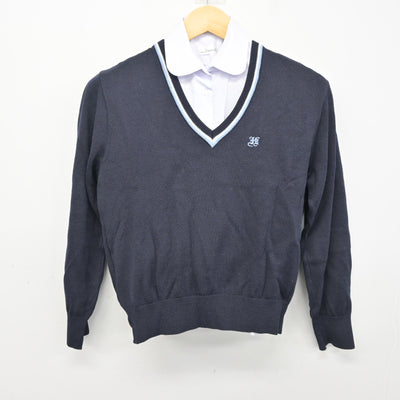【中古】埼玉県 入間向陽高等学校 女子制服 2点 (ニット・シャツ) sf100905