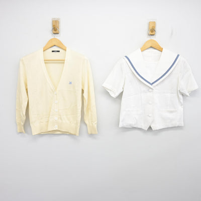 【中古】埼玉県 入間向陽高等学校 女子制服 2点 (ニット・セーラー服) sf100907