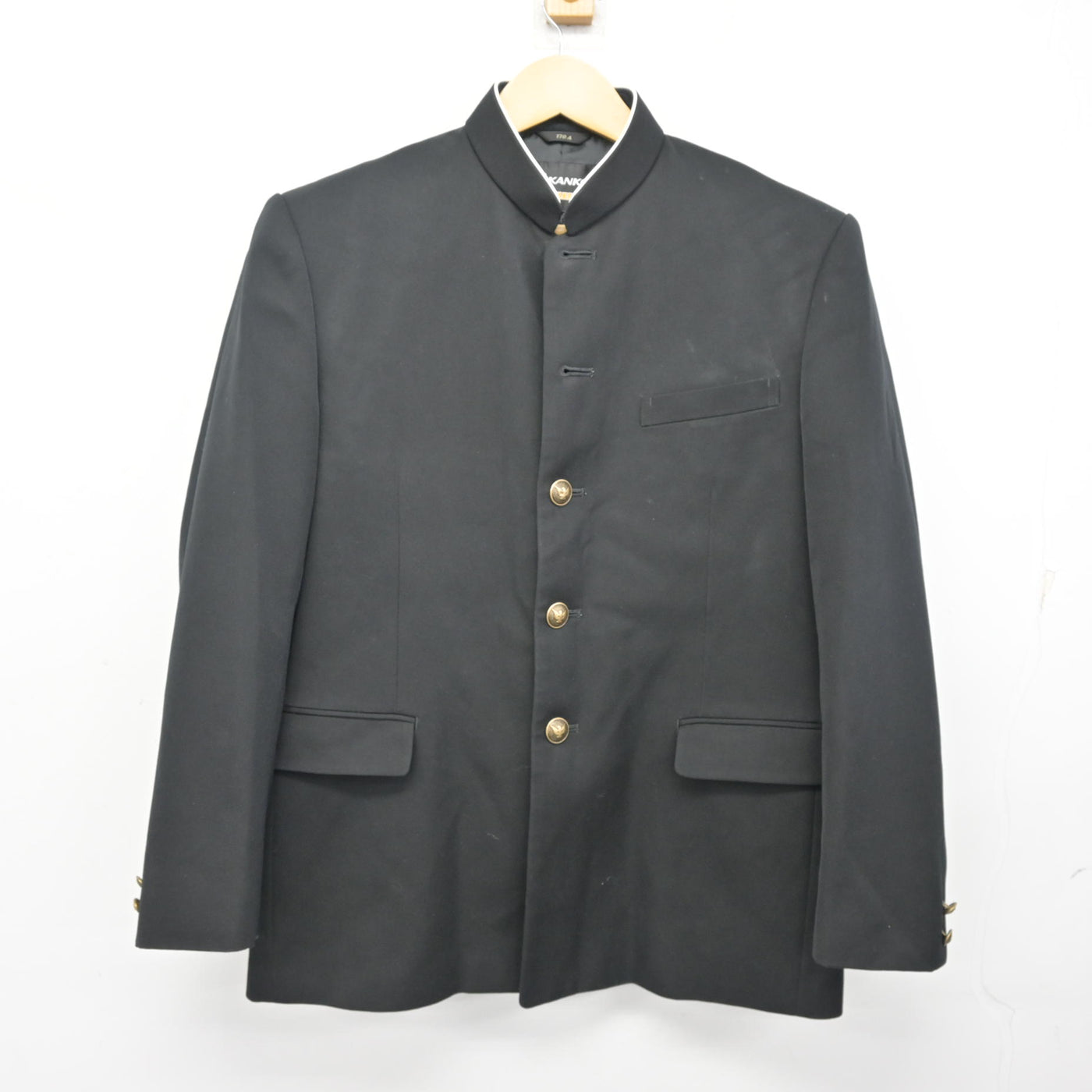 【中古】群馬県 金島中学校 男子制服 4点 (学ラン・シャツ・ズボン) sf100915