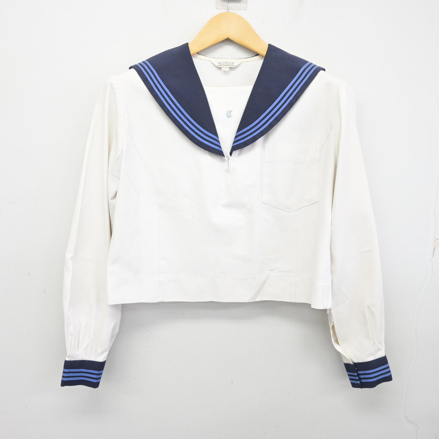 【中古】熊本県 東稜高等学校 女子制服 2点 (セーラー服・スカート) sf100925