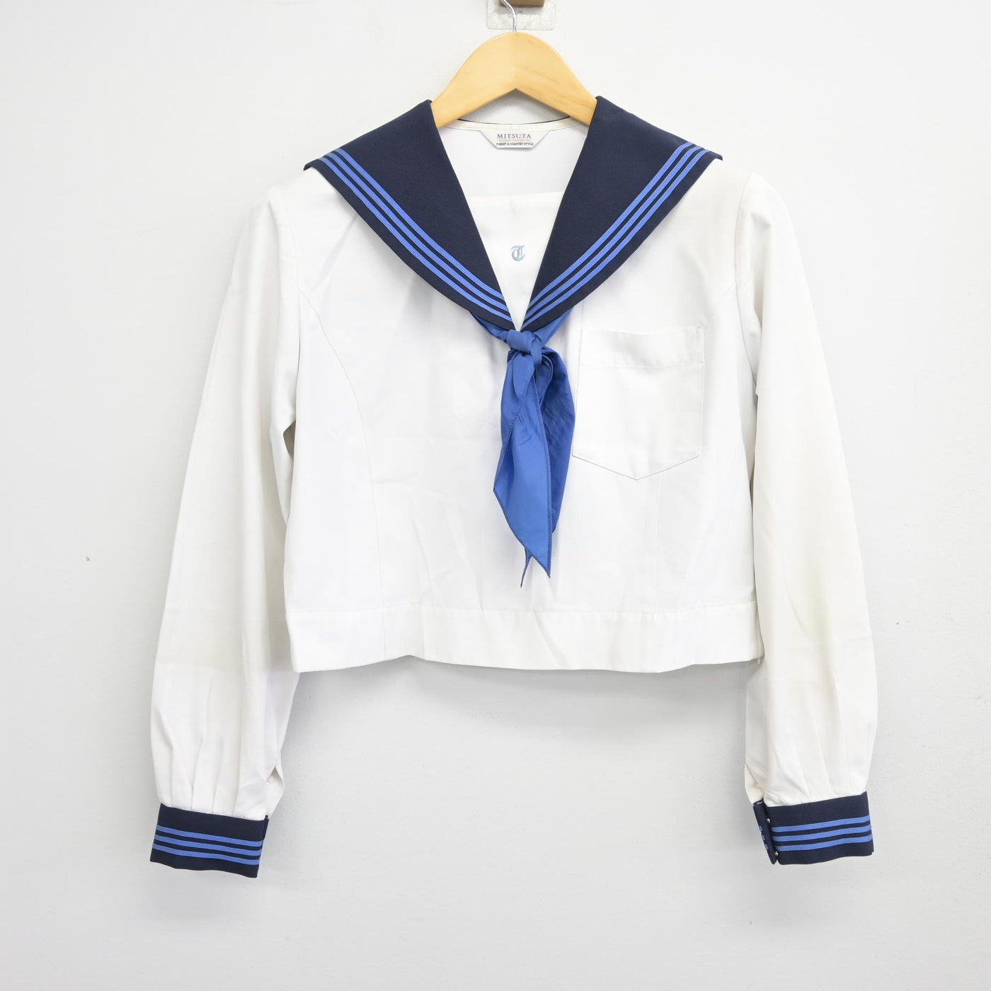 【中古】熊本県 東稜高等学校 女子制服 3点 (セーラー服) sf100927