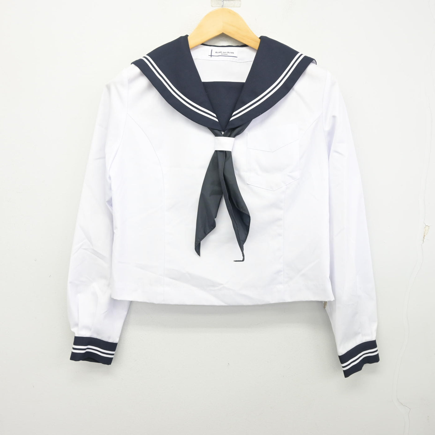 【中古】北海道 千歳中学校 女子制服 2点 (セーラー服) sf100931