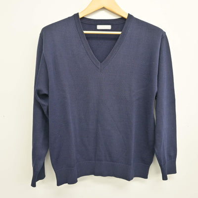 【中古】大阪府 楠葉西中学校 女子制服 2点 (ニット・スカート) sf100934