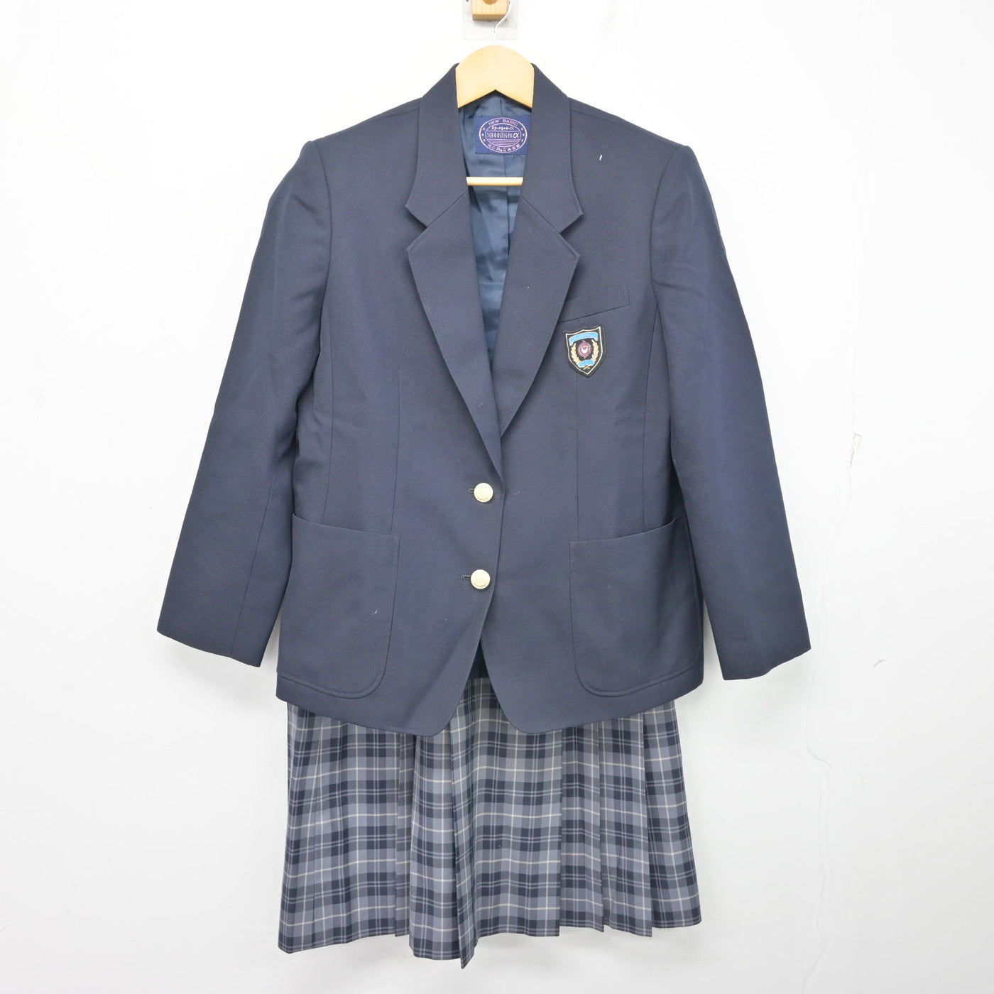 【中古】大阪府 楠葉西中学校 女子制服 3点 (ブレザー・スカート) sf100936