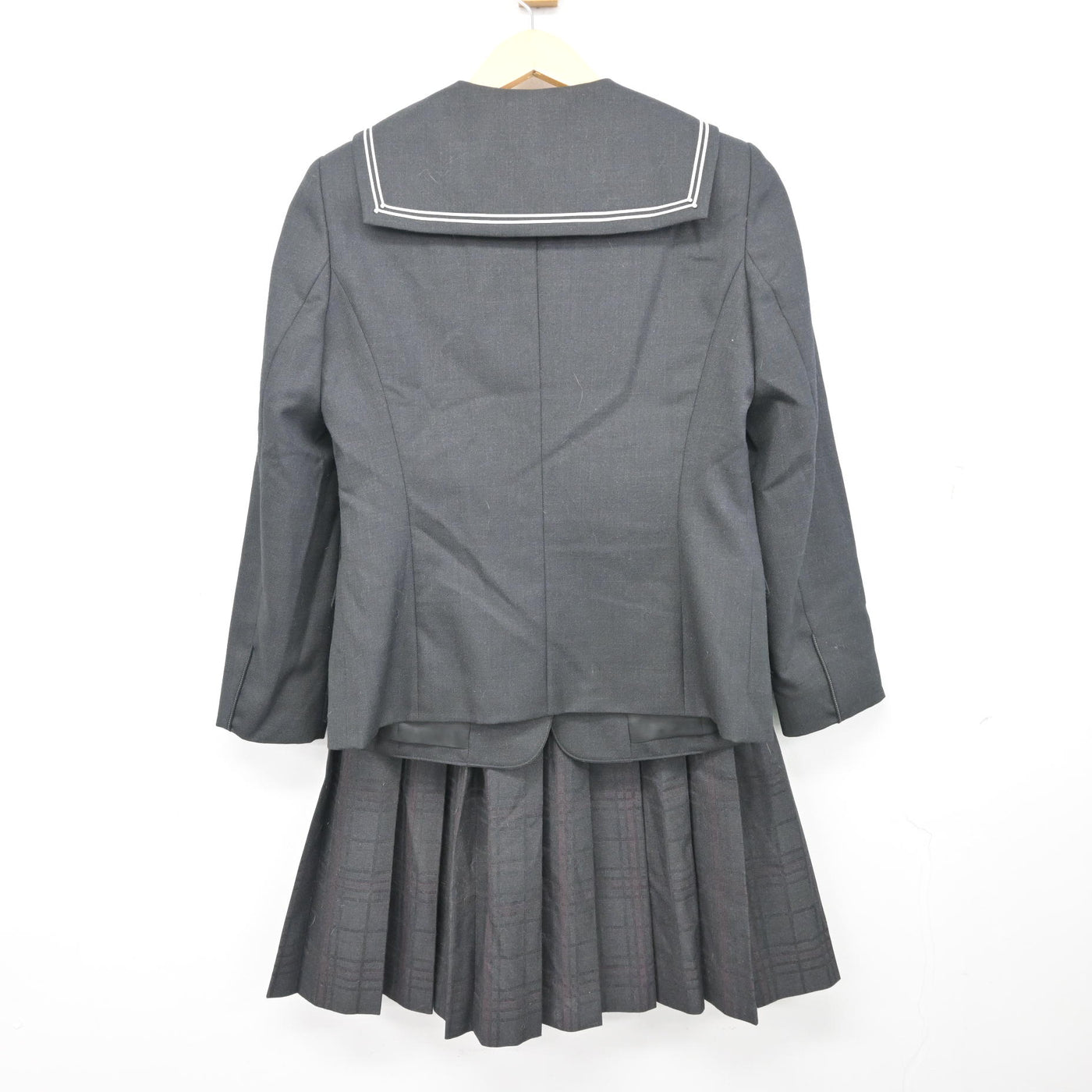 【中古】山口県 下関北高等学校 女子制服 2点 (ブレザー・スカート) sf100940