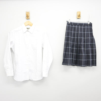 【中古】熊本県 文徳学園 文徳高等学校 女子制服 4点 (ブレザー・シャツ・スカート) sf100955