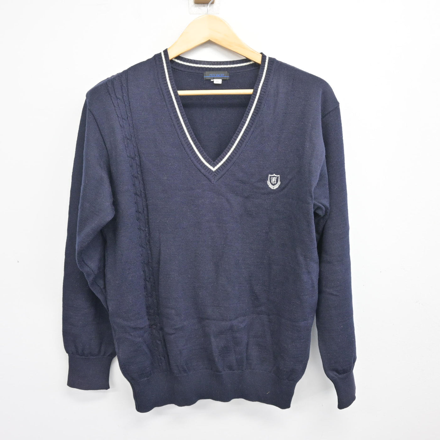 【中古】栃木県 宇都宮短期大学附属高等学校 男子制服 2点 (ニット・ニットベスト) sf100981