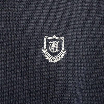 【中古】栃木県 宇都宮短期大学附属高等学校 男子制服 2点 (ニット・ニットベスト) sf100981