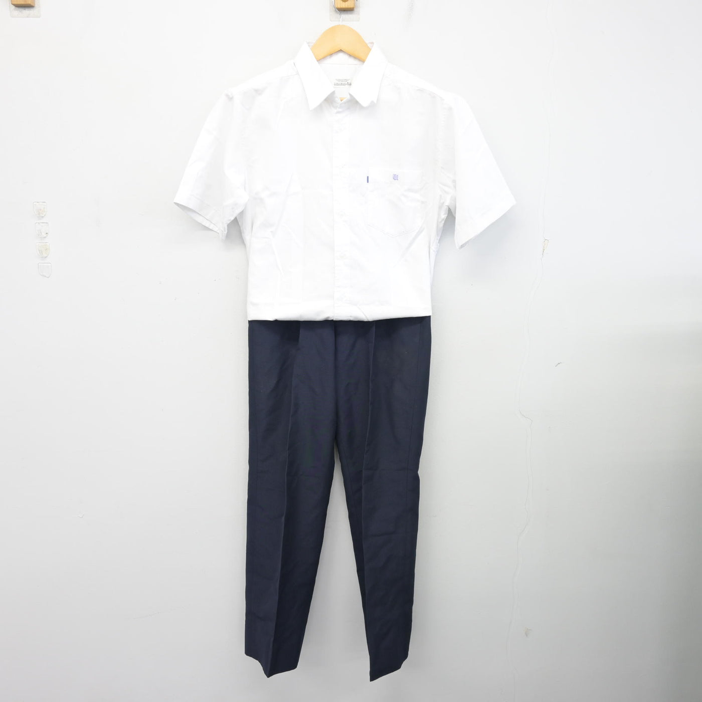 【中古】栃木県 宇都宮短期大学附属高等学校 男子制服 3点 (シャツ・ズボン) sf100982