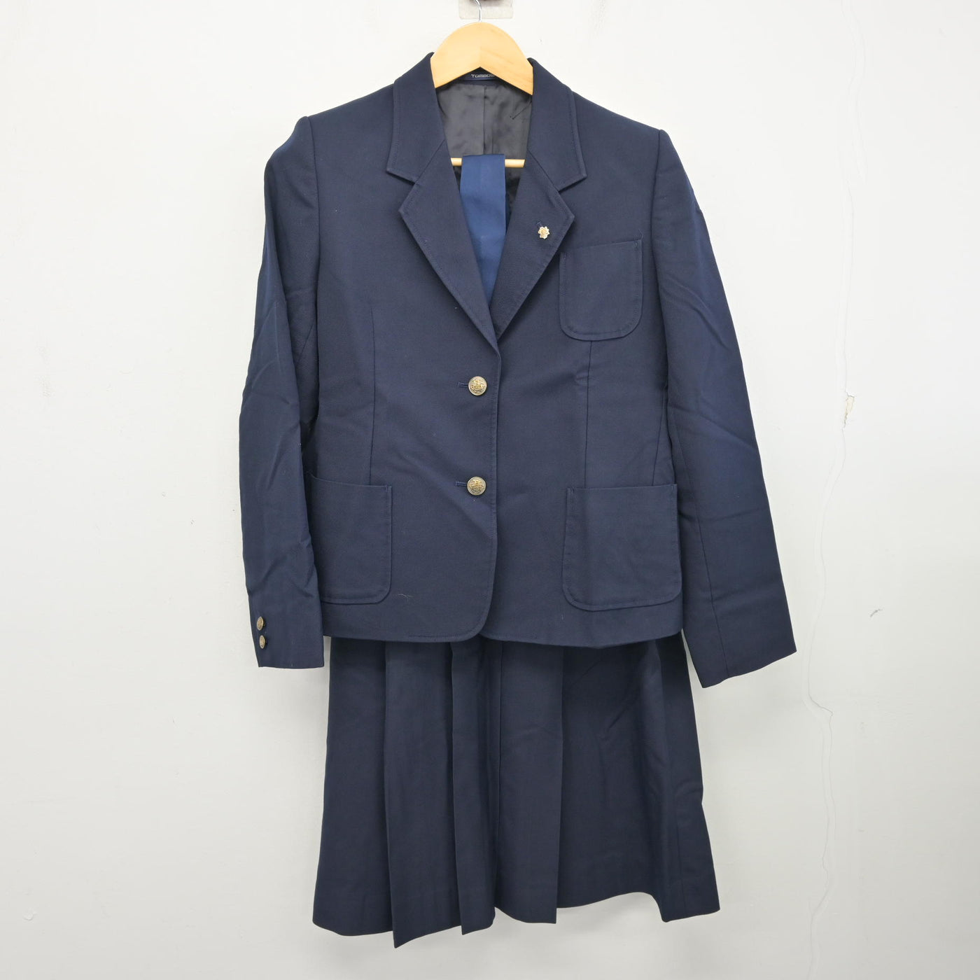 【中古】兵庫県 姫路飾西高等学校 女子制服 3点 (ブレザー・スカート) sf101012