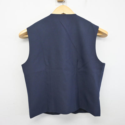 【中古】兵庫県 姫路飾西高等学校 女子制服 2点 (ベスト・スカート) sf101013