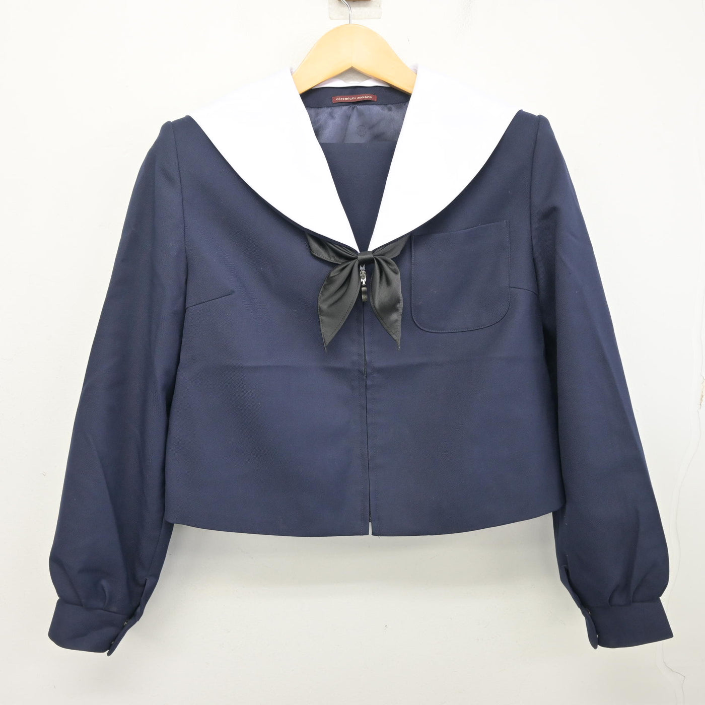 【中古】岐阜県 岐南中学校 女子制服 3点 (セーラー服・スカート) sf101014