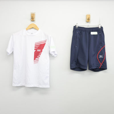 【中古】千葉県 市川南高等学校 女子制服 2点 (体操服 上・体操服 下) sf101019