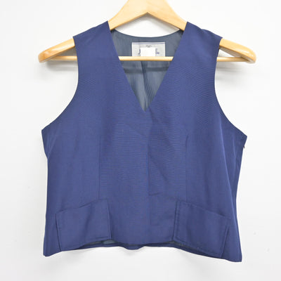 【中古】千葉県 高谷中学校 女子制服 4点 (ベスト・シャツ・スカート) sf101022