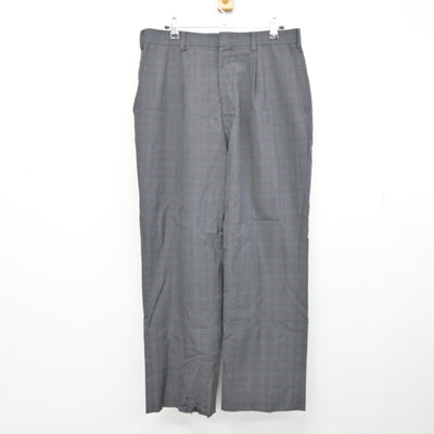 【中古】大阪府 久米田高等学校 男子制服 3点 (シャツ・ズボン) sf101028