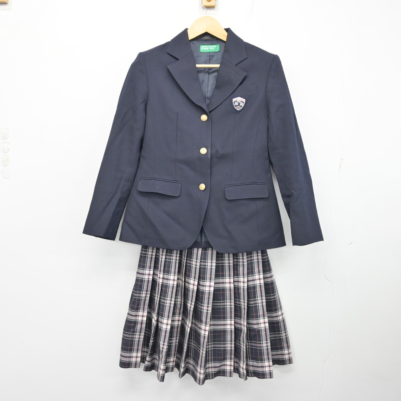 【中古】大阪府 四條畷学園高等学校 女子制服 3点 (ブレザー・スカート・スカート) sf101037