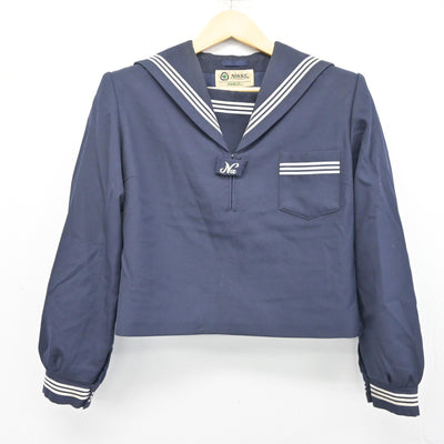 【中古】兵庫県 姫路市立灘中学校 女子制服 2点 (セーラー服・セーラー服) sf101043