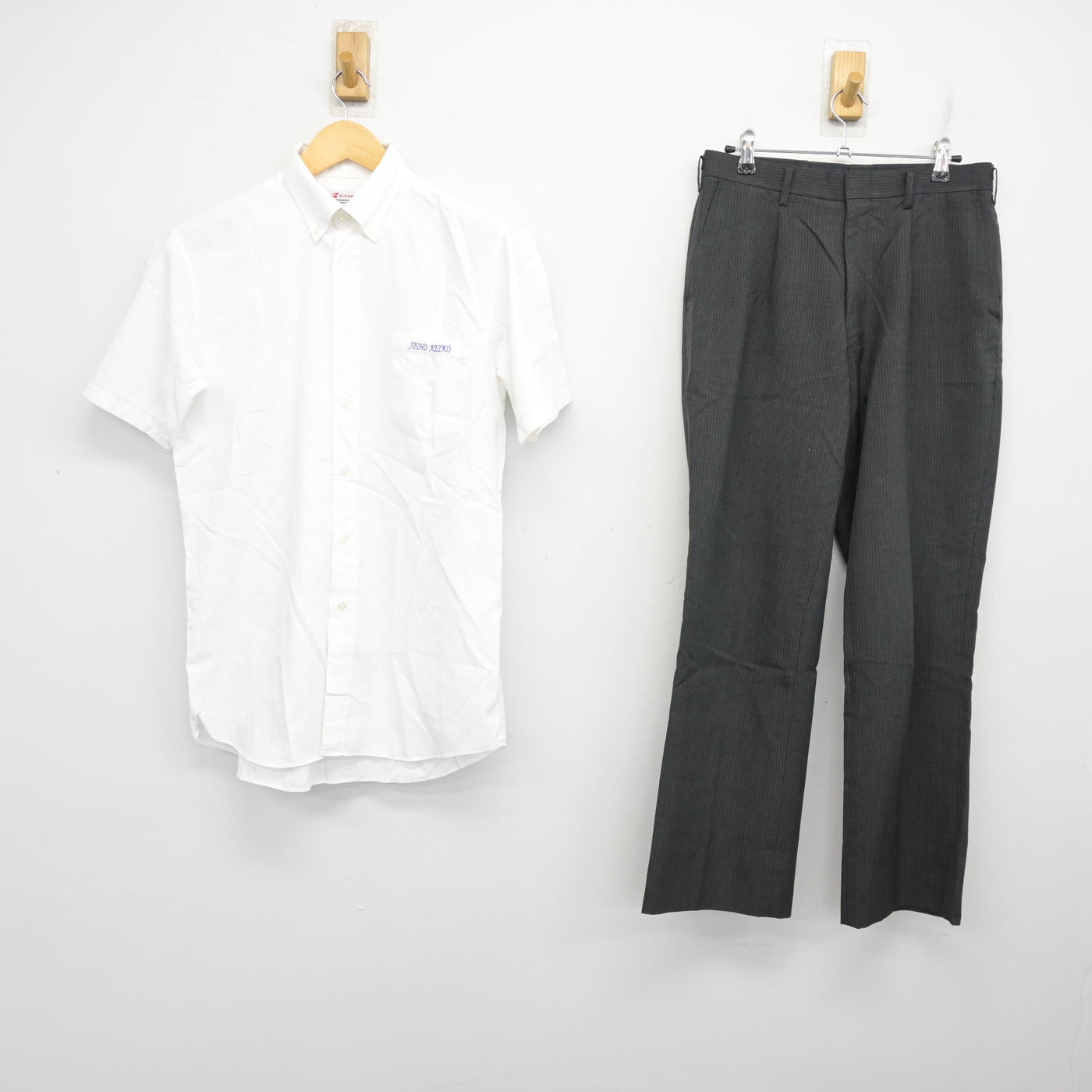 【中古】大阪府 常翔啓光学園中学校・高等学校 男子制服 2点 (シャツ・ズボン) sf101057