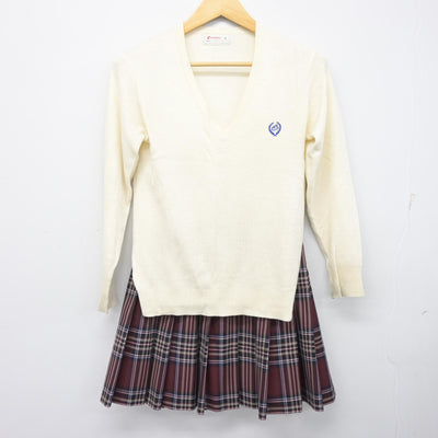 【中古】大阪府 常翔啓光学園中学校 女子制服 4点 (ブレザー・ニット・スカート) sf101065