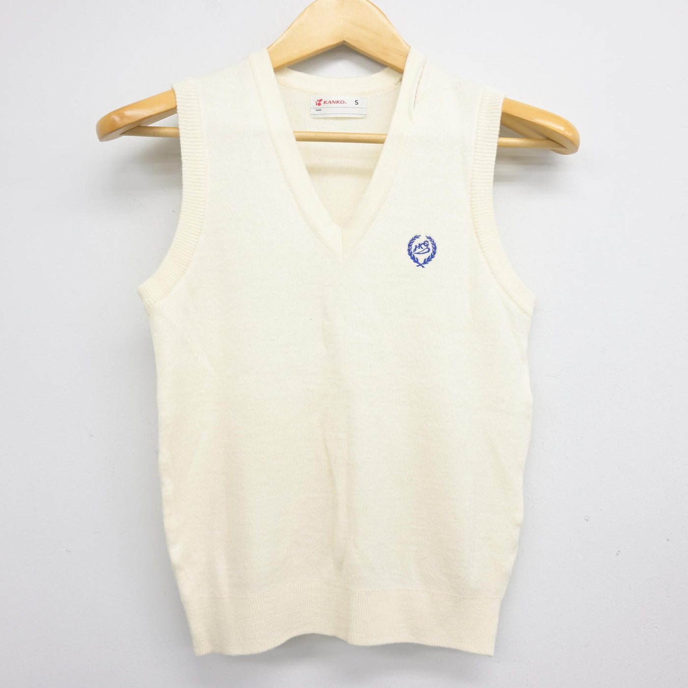 【中古】大阪府 常翔啓光学園中学校 女子制服 2点 (ニットベスト・シャツ) sf101067