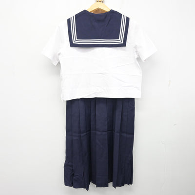 【中古】東京都 十文字高等学校 女子制服 4点 (セーラー服・スカート) sf101076