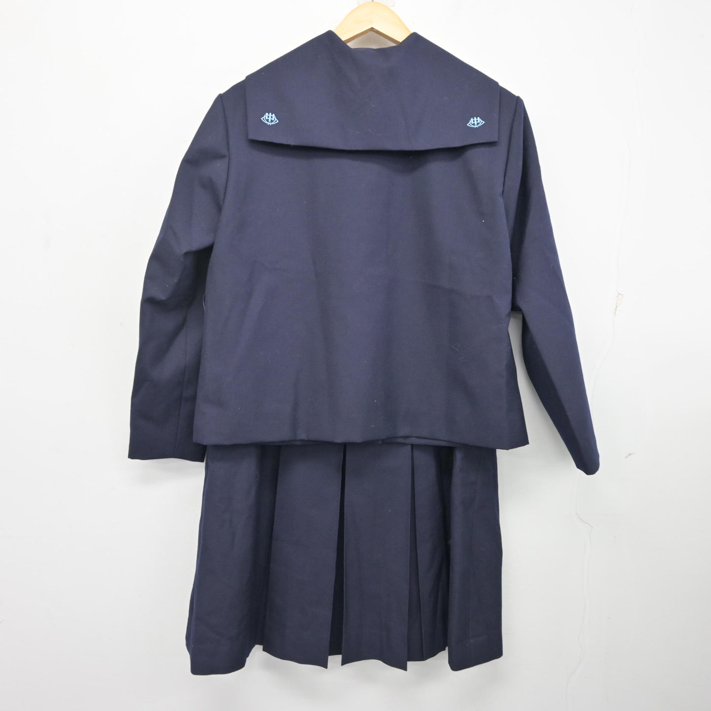 【中古】福島県 二本松第一中学校 女子制服 3点 (セーラー服・スカート) sf101086