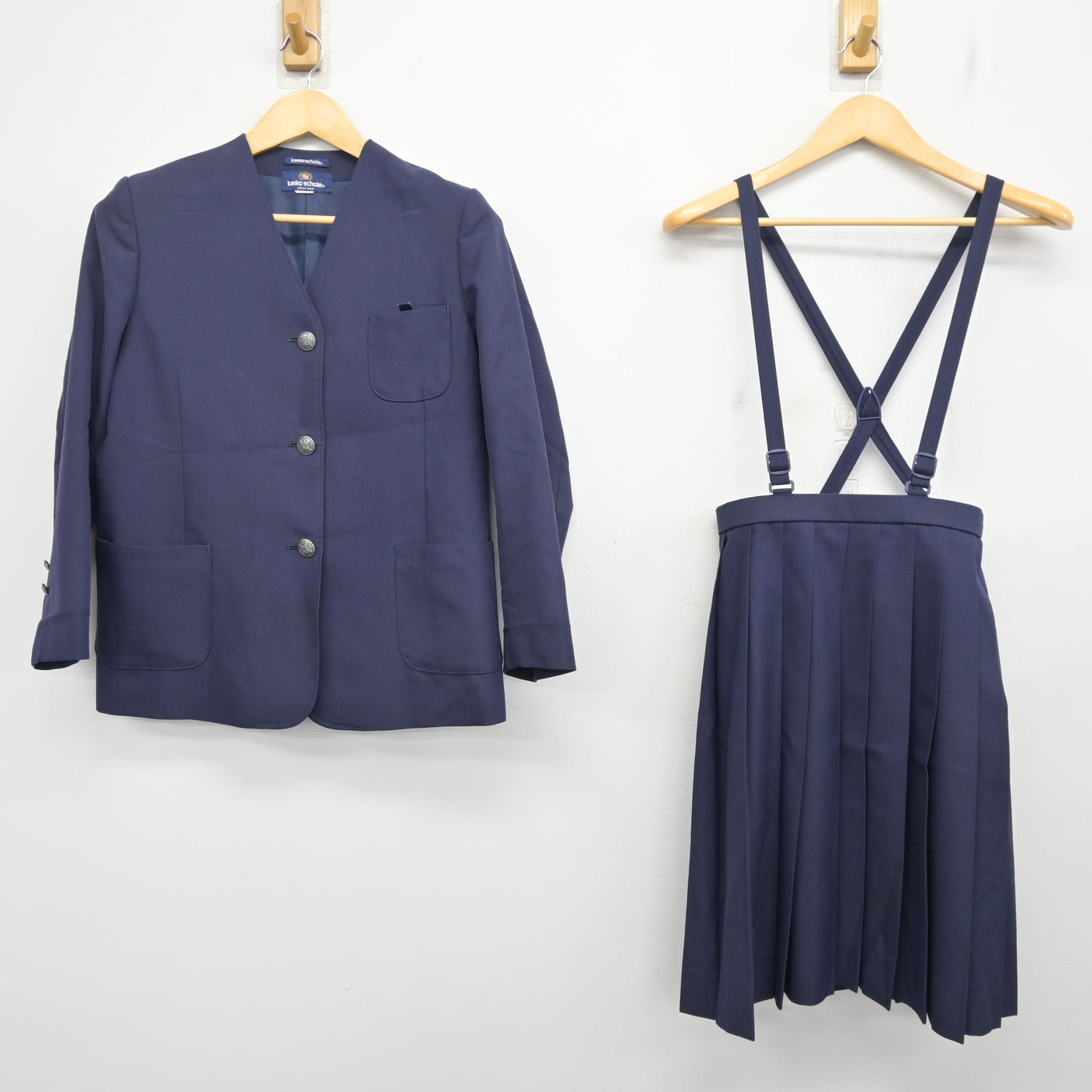 【中古】福島県 二本松北小学校 女子制服 2点 (ブレザー・スカート) sf101088