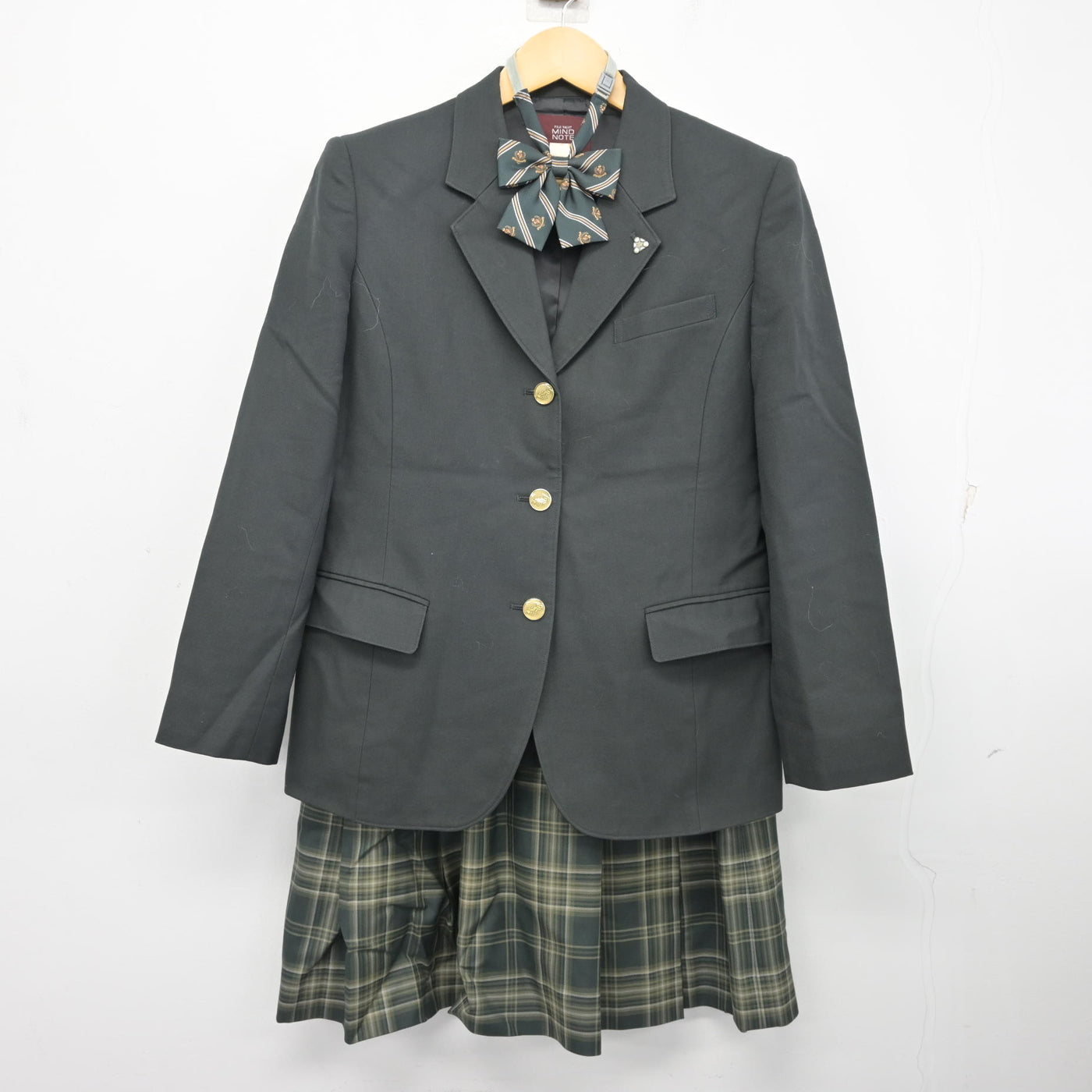 【中古】埼玉県 越谷総合技術高等学校 女子制服 5点 (ブレザー・ニット・スカート) sf101102